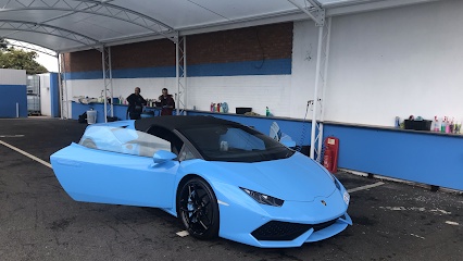 Blue carwash